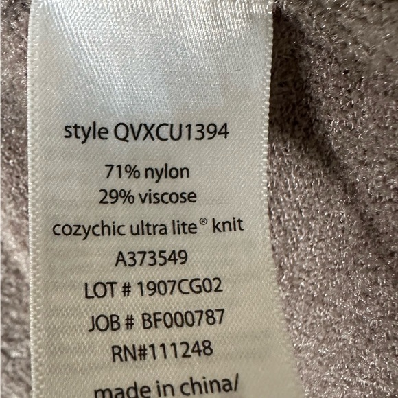 Barefoot Dreams Cozychic Ultra Lite Tie Front Pullover Sweater Size 3X Gray - Picture 10 of 10